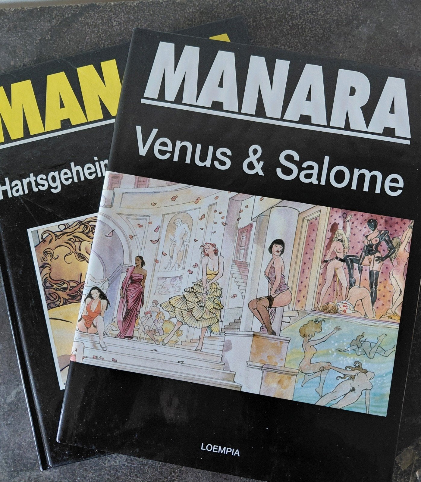 Manara: Venus & Salome en Hartsgeheimen (2 stripboeken), Boeken, Meerdere stripboeken, Ophalen of Verzenden, Zo goed als nieuw