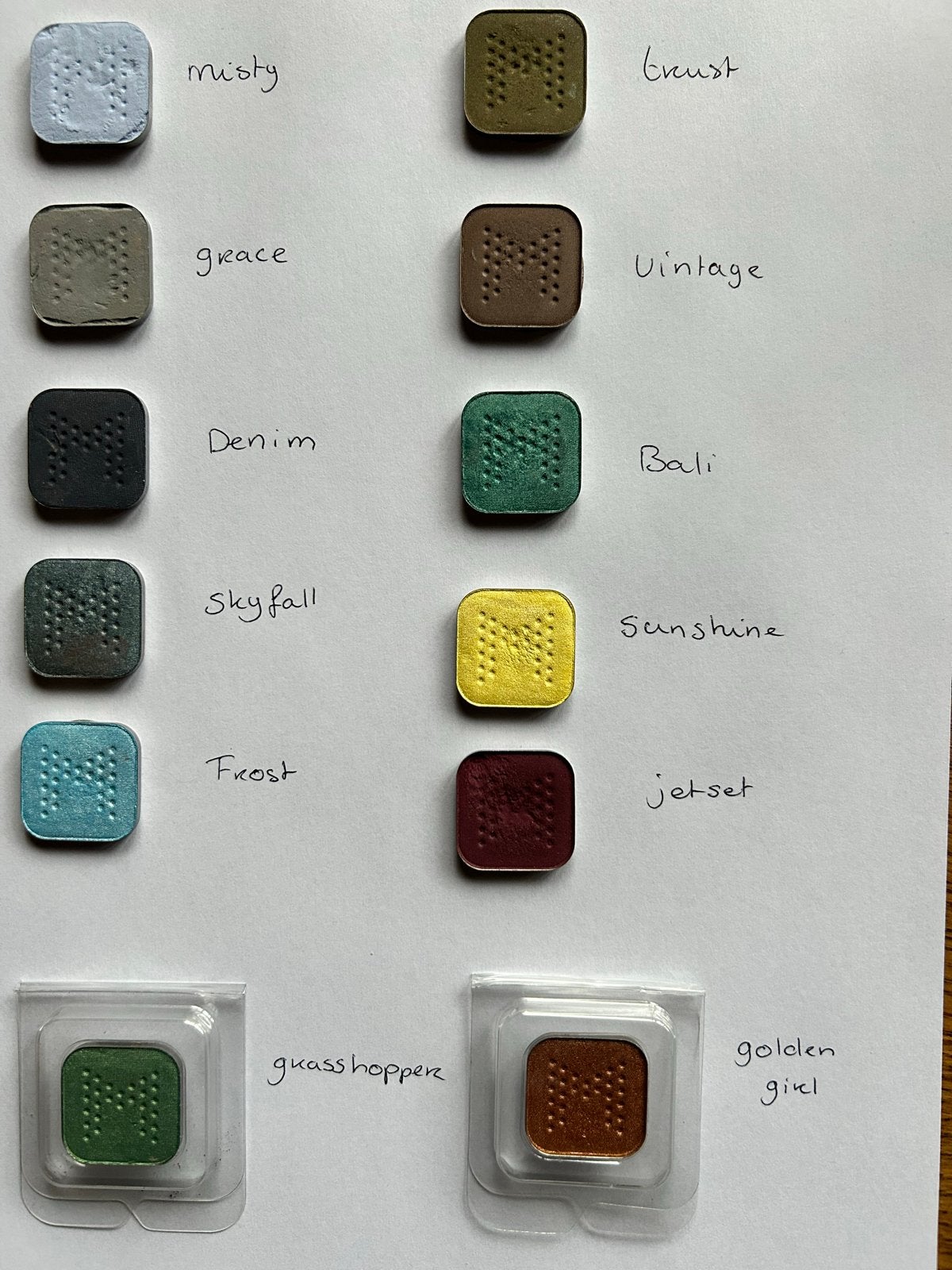 Mintenz oogschaduw - Diverse kleuren, Ophalen of Verzenden, Zo goed als nieuw, Make-up, Overige kleuren