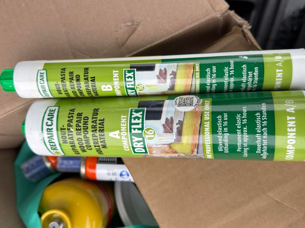 Repair Care Dry Flex 16 Houtreparatiepasta A/B Component, Ophalen of Verzenden, Zo goed als nieuw