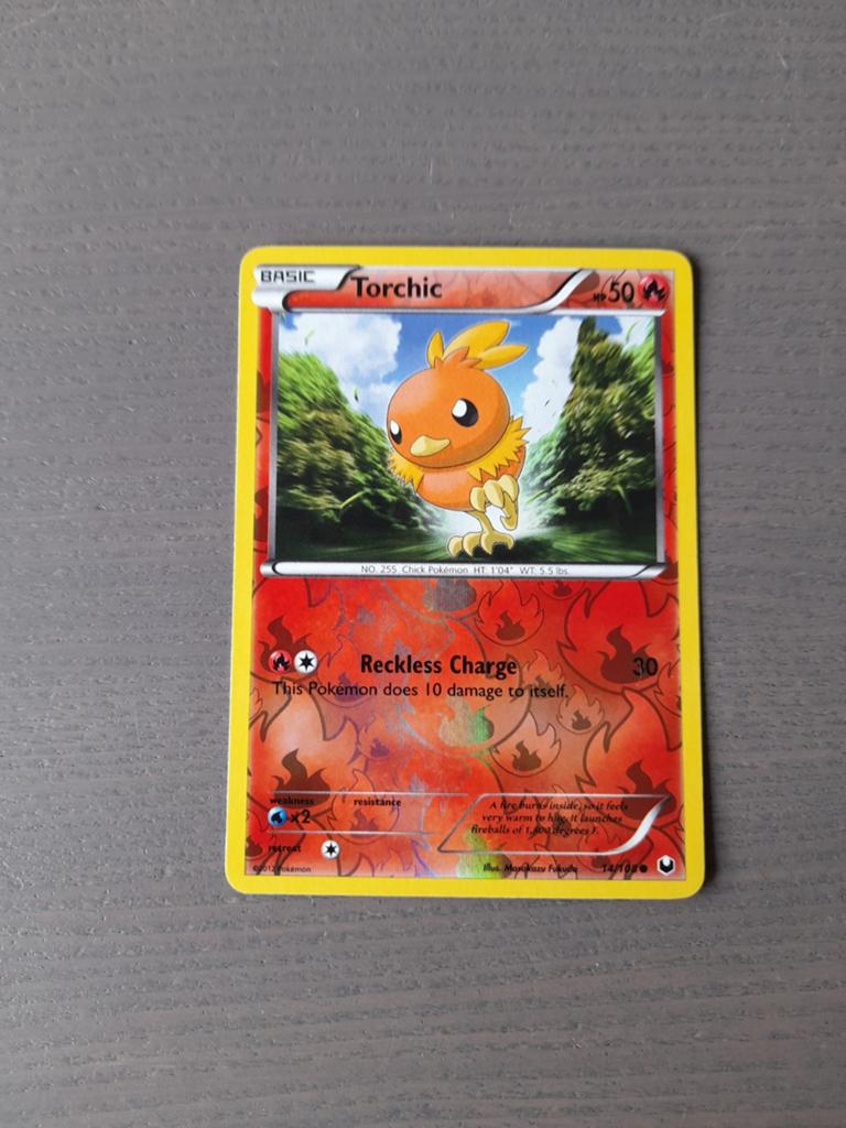 Dark explorers 14/108 torchic reverse, Ophalen of Verzenden, Zo goed als nieuw, Losse kaart, Foil