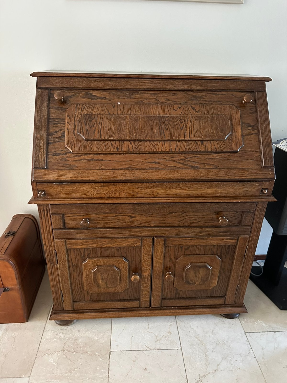 Houten kastje secretaire, Ophalen, Gebruikt