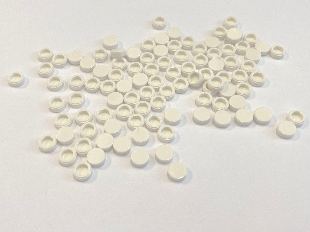 Partij 100x nieuwe 1x1 ronde Lego tegels (meerdere kleuren), Overige thema's, Lego, Nieuw, Ophalen of Verzenden