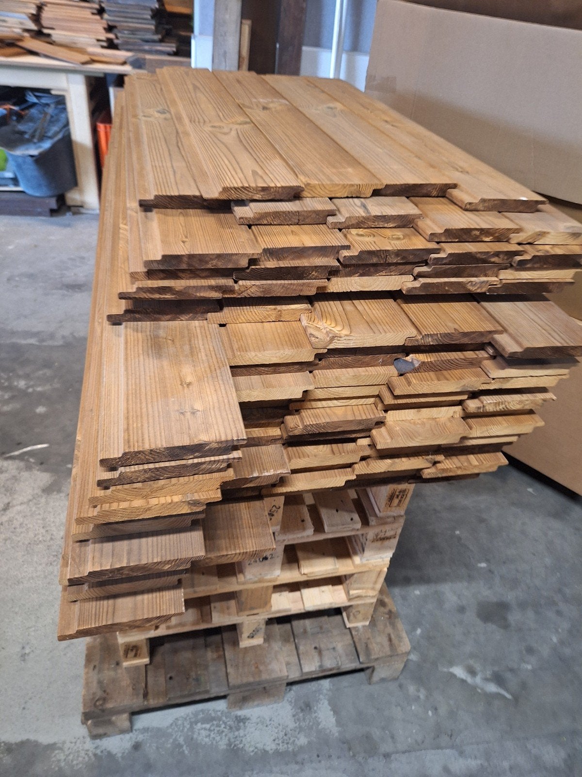 Vuren channelsiding rond thermisch gemodificeerd 140x18 mm, Tuin en Terras, Palen, Balken en Planken, Ophalen, Nieuw, Minder dan 180 cm