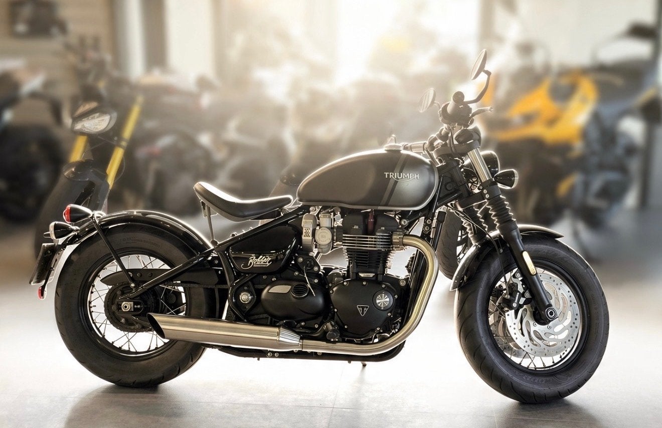 Triumph Bonneville Bobber STORM 2022 Z.G.A.N 11dkm, Motoren, 2 cilinders, Meer dan 35 kW, ABS, Handgeschakeld