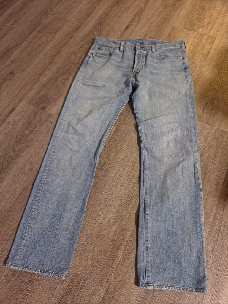 Levi's 501 Jeans - Lichtblauw - W34/L36 Vintage., Kleding | Heren, Spijkerbroeken en Jeans, Levi's, Blauw, Ophalen of Verzenden