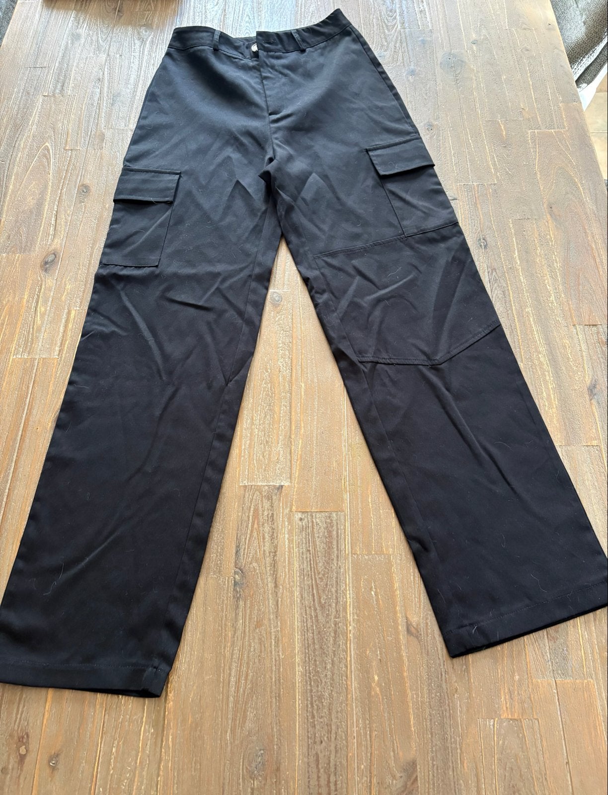 Zwarte cargobroek/pantalon van Shein - Maat XS, Zwart, Ophalen of Verzenden, Zo goed als nieuw, Maat 34 (XS) of kleiner
