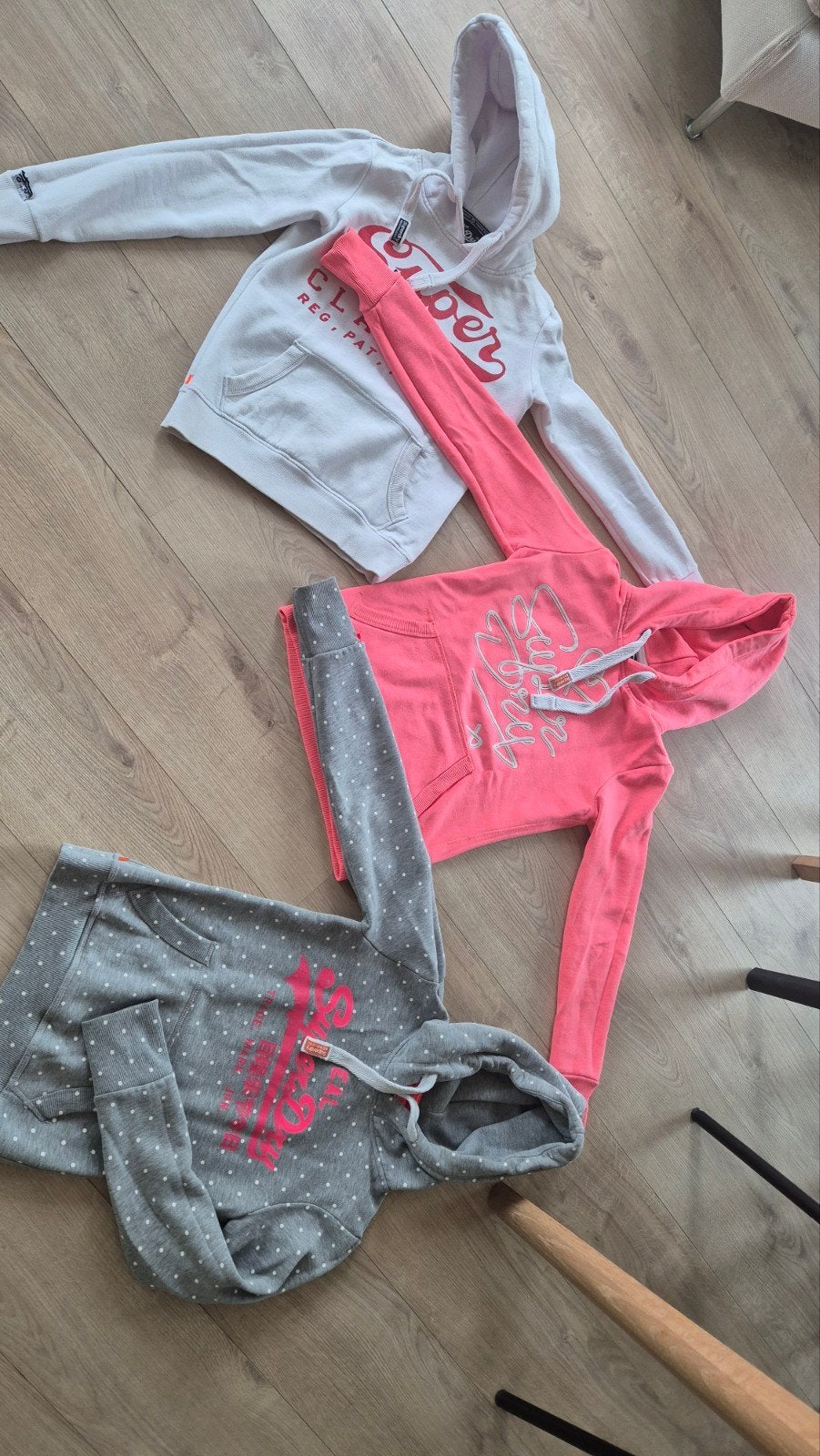 Superdry hoodies  zgan, Ophalen of Verzenden, Zo goed als nieuw, Maat 34 (XS) of kleiner, Grijs