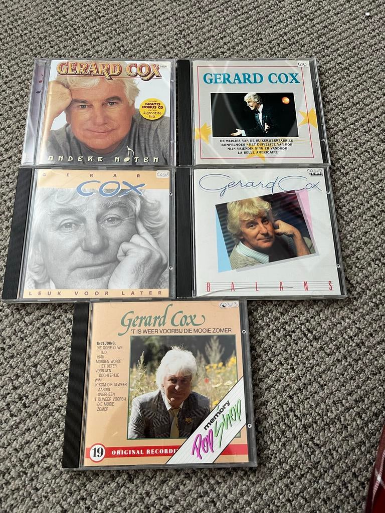 Gerard Cox CD's - 5 Diverse albums, Ophalen of Verzenden, Zo goed als nieuw