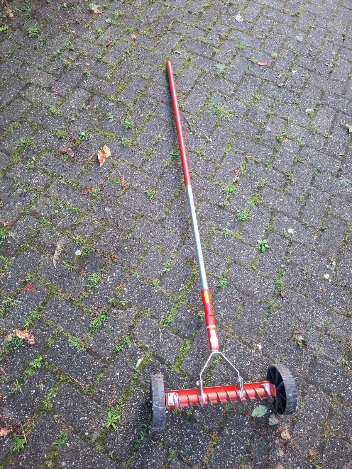 Verticuteerhark, Ophalen, Gebruikt, Onkruidsteker, WOLF-Garten