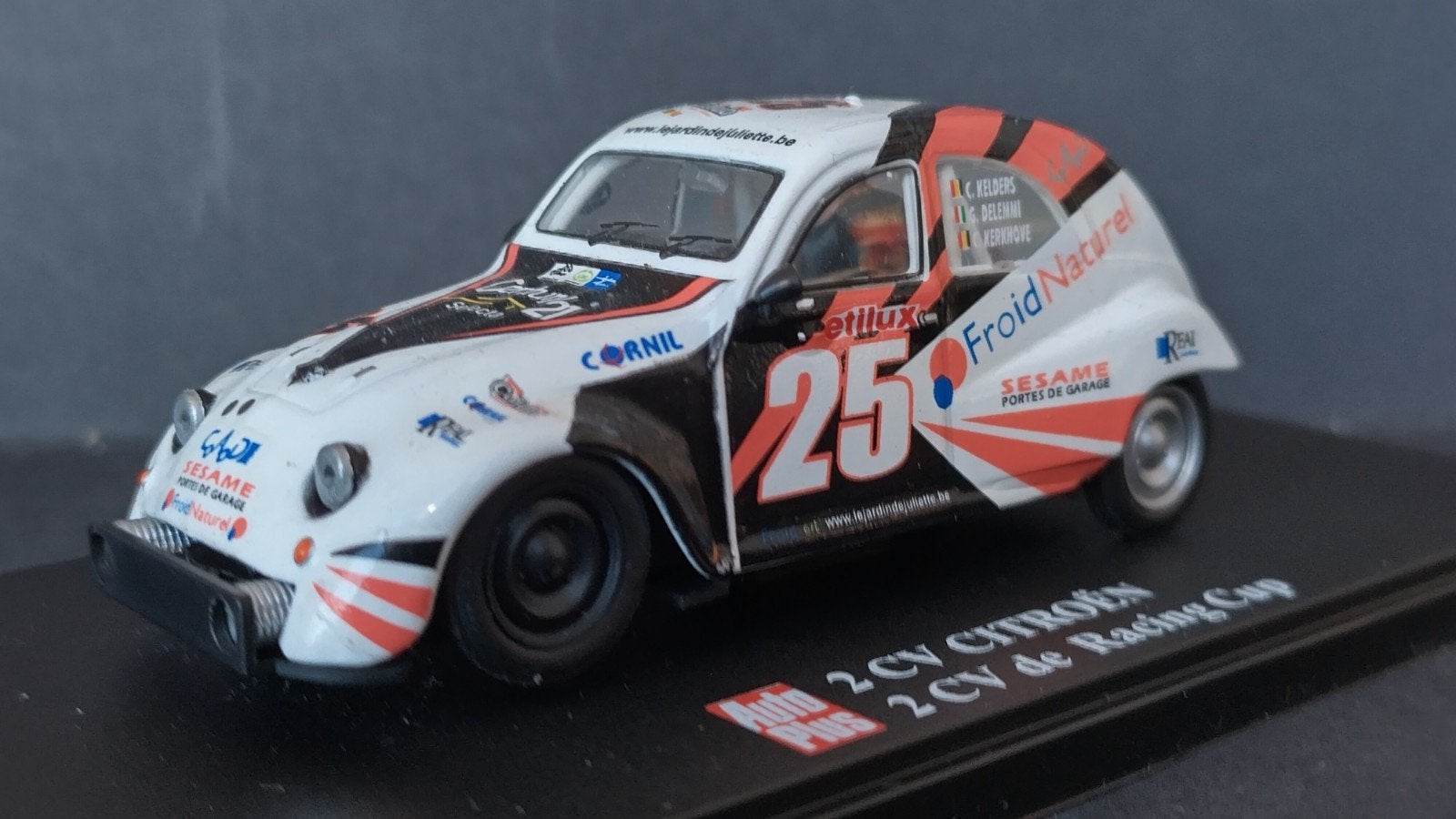 Citroen 2cv Racing Cup 1:43 Eligor Autoplus Pol, Overige merken, Auto, Verzenden, .