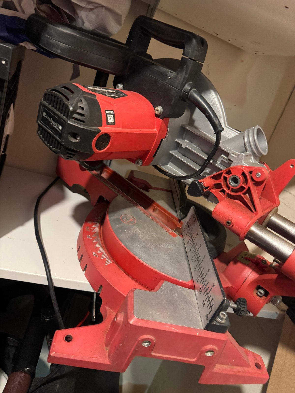Einhell TC-SM 2531/1 U Afkortzaag - Zo goed als nieuw, 70 mm of meer, Ophalen of Verzenden, Zo goed als nieuw, Afkortzaag
