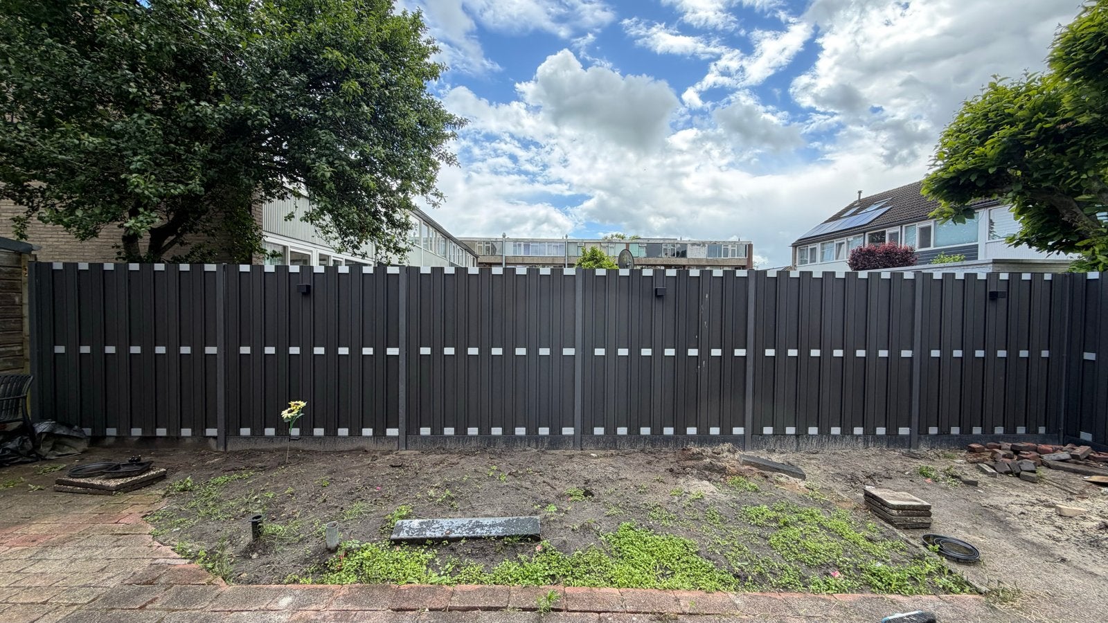 Moderne schutting van kunststof en aluminium, Kunststof, 1 tot 2 meter, 6 meter of meer, Ophalen of Verzenden