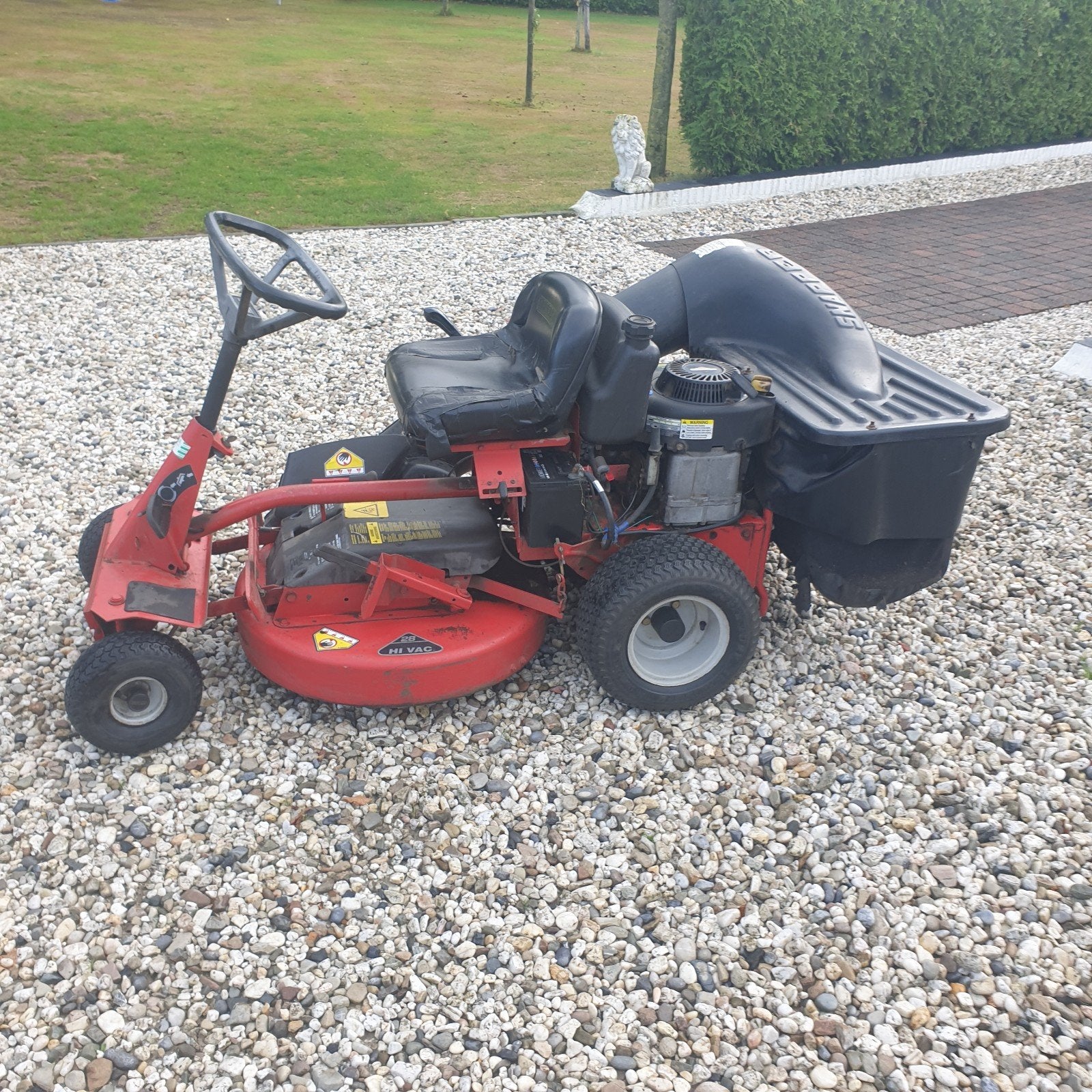snapper zitmaaier briggs$ stratton Hi vac 28, Tuin en Terras, Zitmaaiers, Ophalen, Gebruikt, Snapper