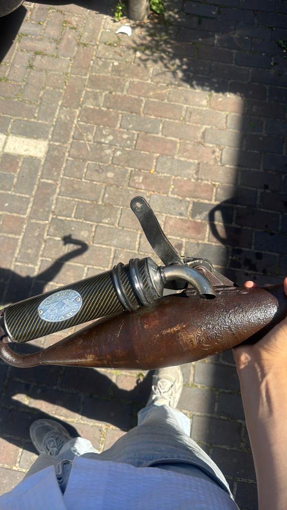 Leovince zx handmade, Fietsen en Brommers, Brommeronderdelen | Scooters, Ophalen of Verzenden, Gebruikt, Uitlaat, Piaggio