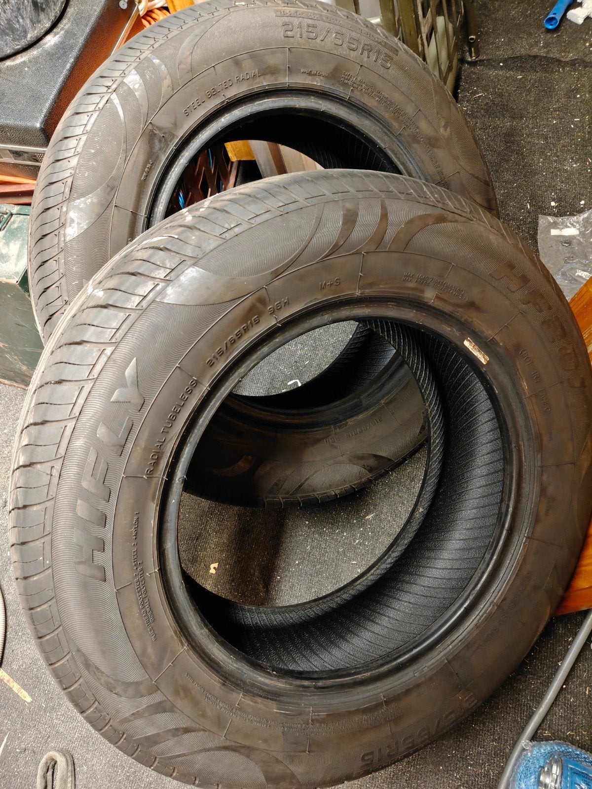 Fiat Ducato banden ( Peugeot Citroen) 215x65x15, Ophalen, Zo goed als nieuw