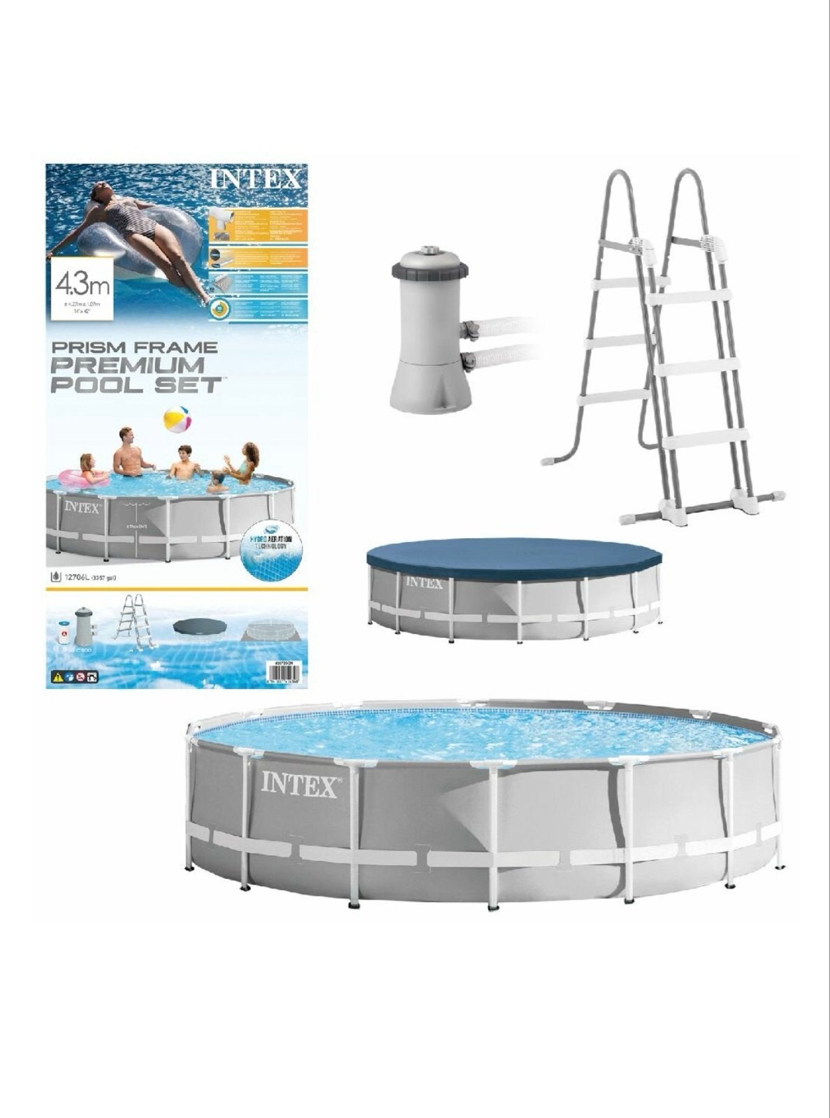 Intex zwembad 427 x 107cm, Tuin en Terras, Zwembaden, Ophalen, Gebruikt, 80 tot 120 cm, Rond