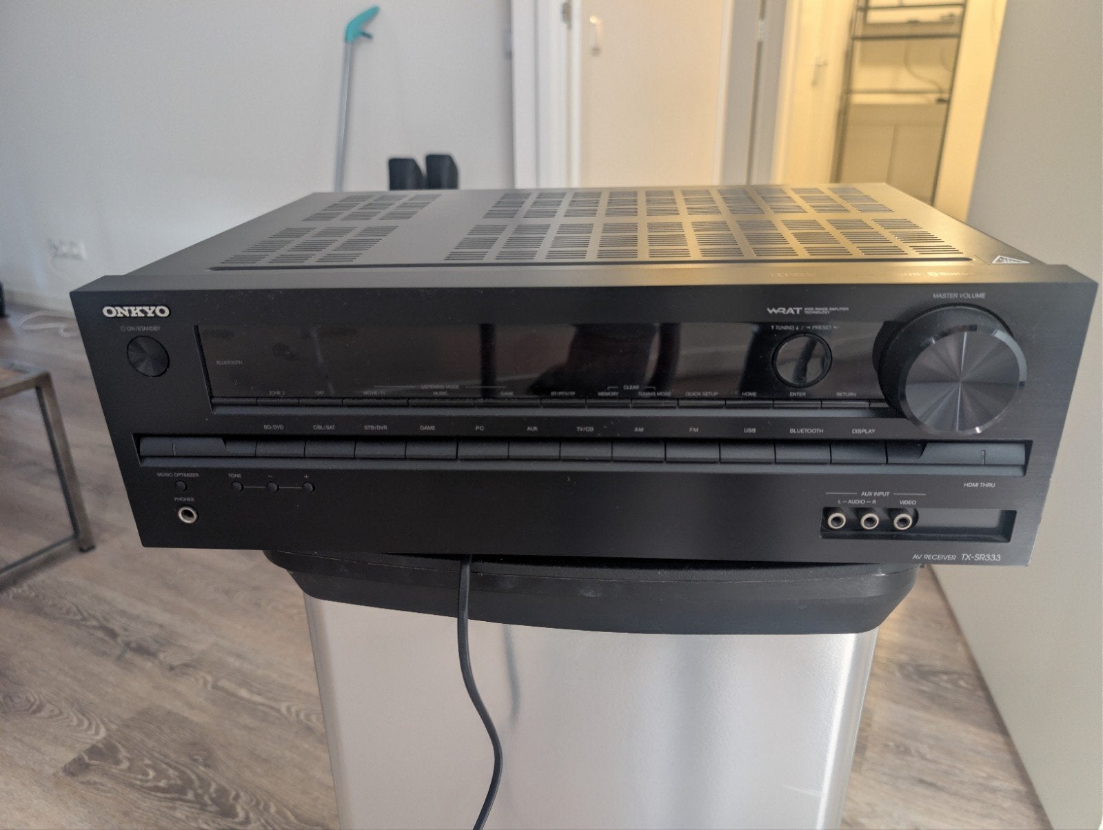 Onkyo TX-SR333 AV-receiver - In prima staat, Ophalen, Zo goed als nieuw, 60 tot 120 watt, Onkyo