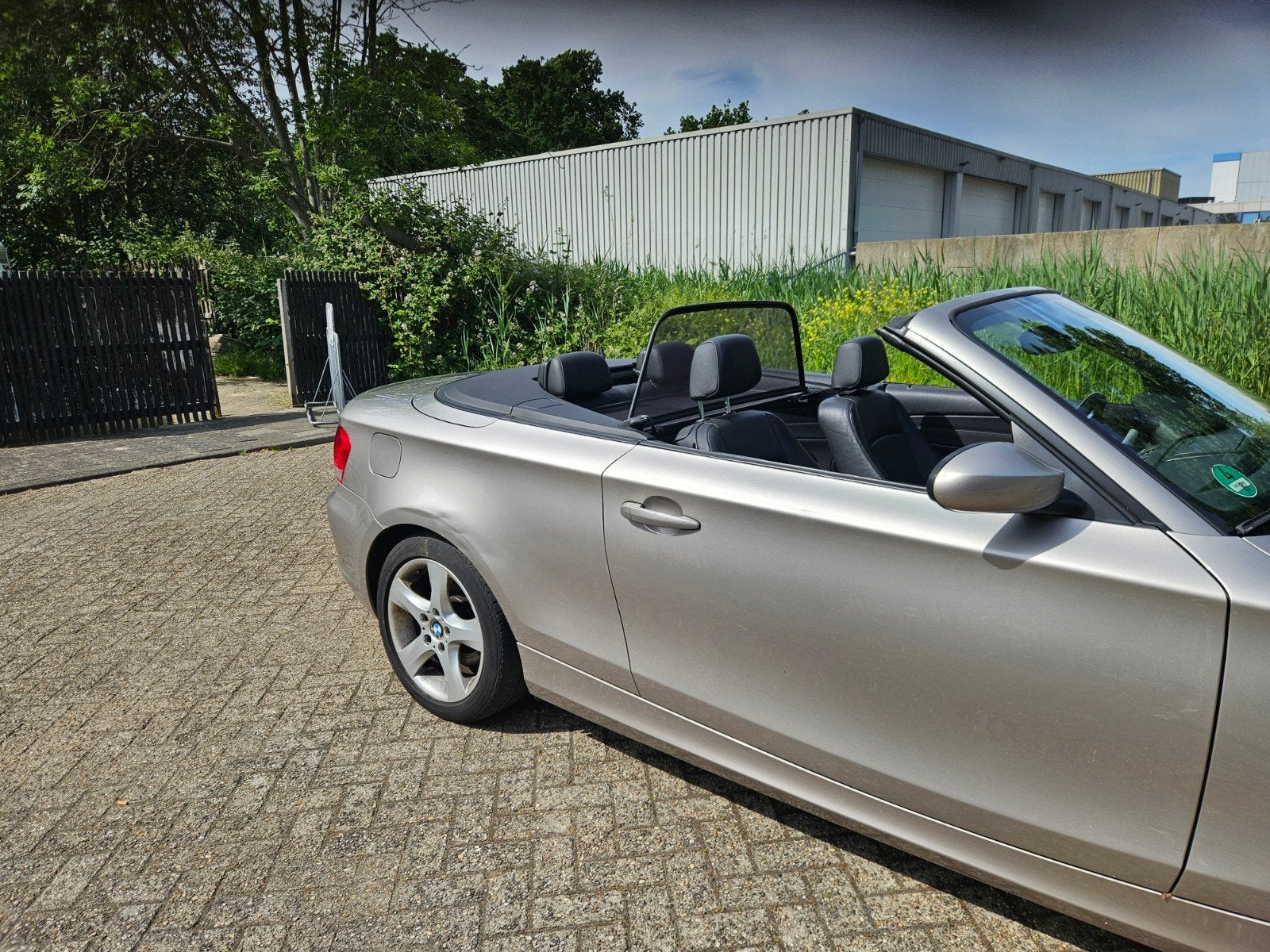 BMW 1-Serie 2.0 118I Cabrio 2008 Grijs, Auto's, 1-Serie, 1995 cc, Zwart, Cabriolet