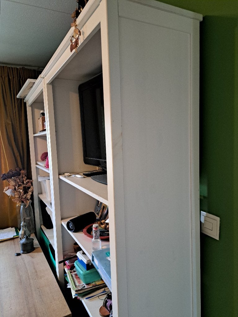 Lundia stellingkast met verplaatsbare planken, Ophalen, Met plank(en), Gebruikt, 150 tot 200 cm