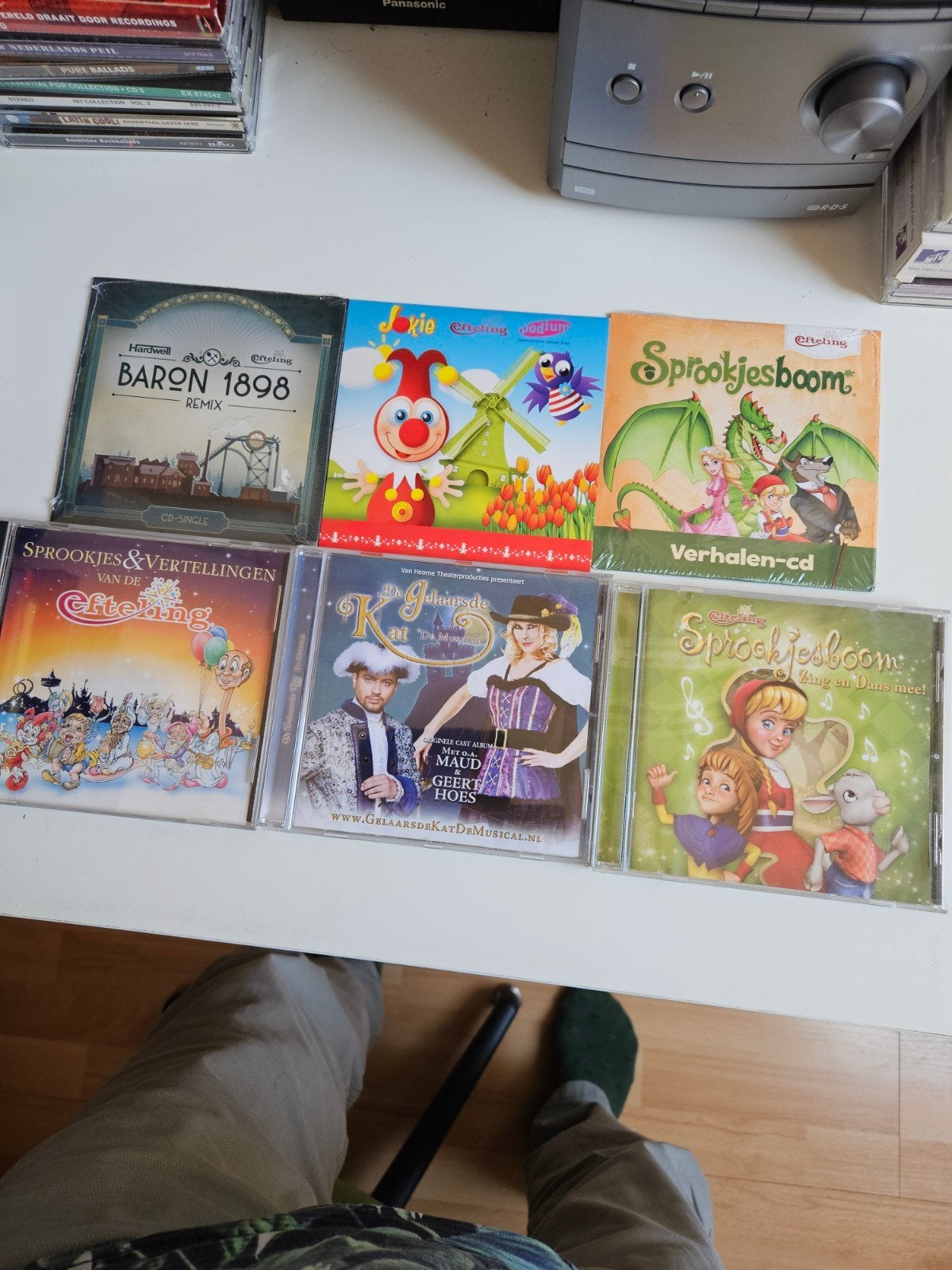 6 x Efteling CD's: Sprookjesboom, Baron, Jokie, De Gelaarsde, 6 tot 9 jaar, Ophalen of Verzenden, Zo goed als nieuw, Verhaal of Sprookje