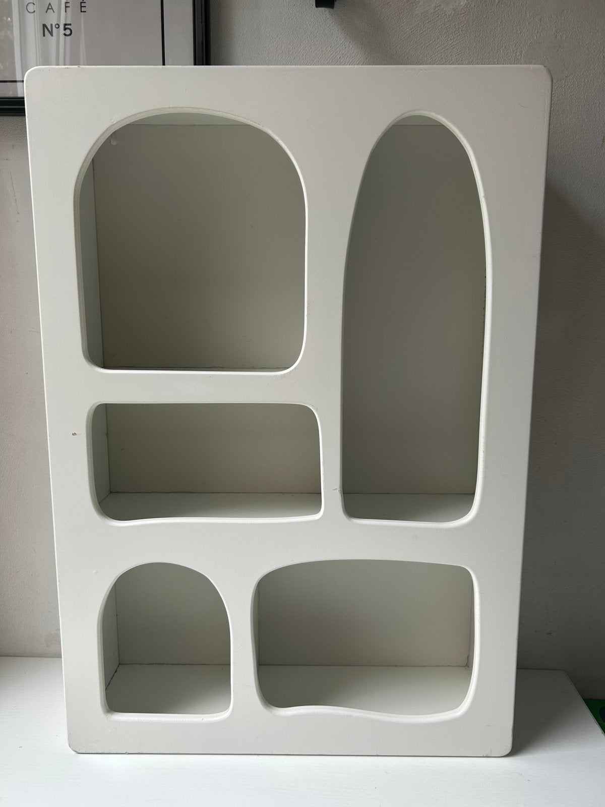 Xenos witte wandkast vakkenkast organisch – 70 x 89 x 7 cm, Huis en Inrichting, Ophalen, Gebruikt, Minder dan 150 cm, Minder dan 100 cm
