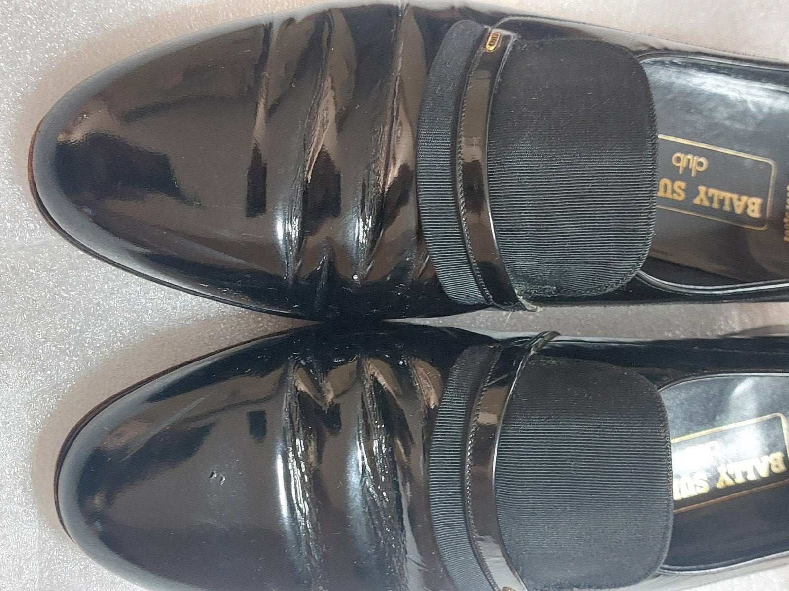 Bally Suisse Club Zwart Lakleren Loafers Maat 10 Handgemaakt, Loafers, Zwart, Ophalen of Verzenden, Bally Suisse Club