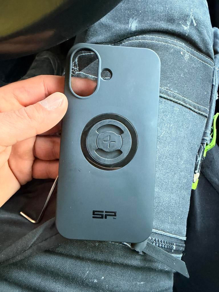 SP Connect Telefoonhouder + Hoesje iPhone 16 (Nieuwstaat), Ophalen of Verzenden, Zo goed als nieuw, Motor