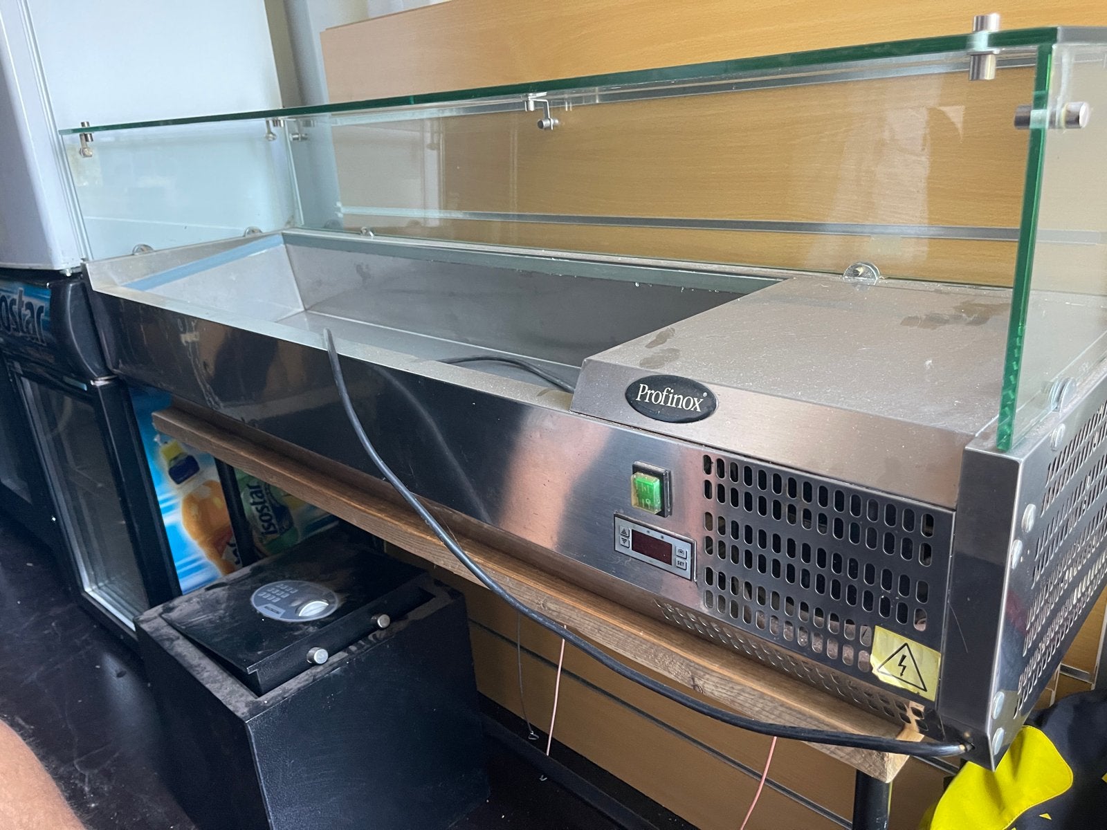 Horeca Saladebar Koeling Profinox 140x40x43 cm, Ophalen, Gebruikt, Koelen en Vriezen