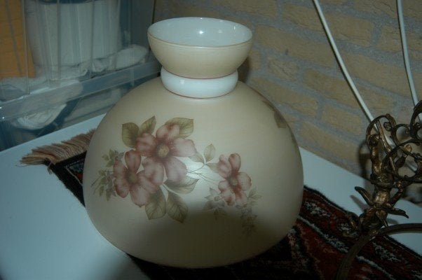 Schippertje Antieke olielamp Origineel handbeschilderd, Antiek en Kunst, Ophalen of Verzenden