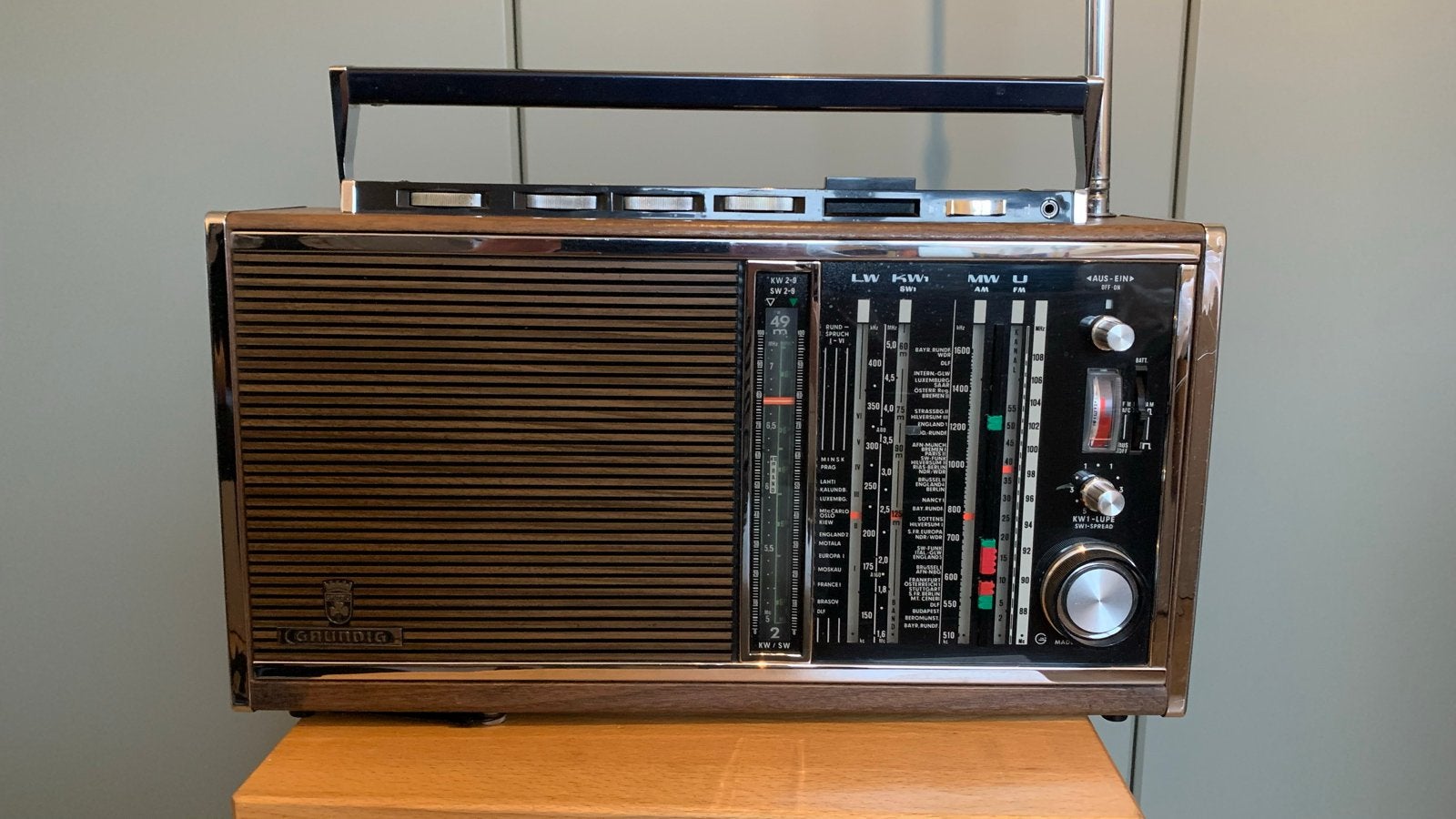 Grundig Satellit 6001 Wereldontvanger - Vintage Radio, Ophalen of Verzenden, Gebruikt, Wereldontvanger