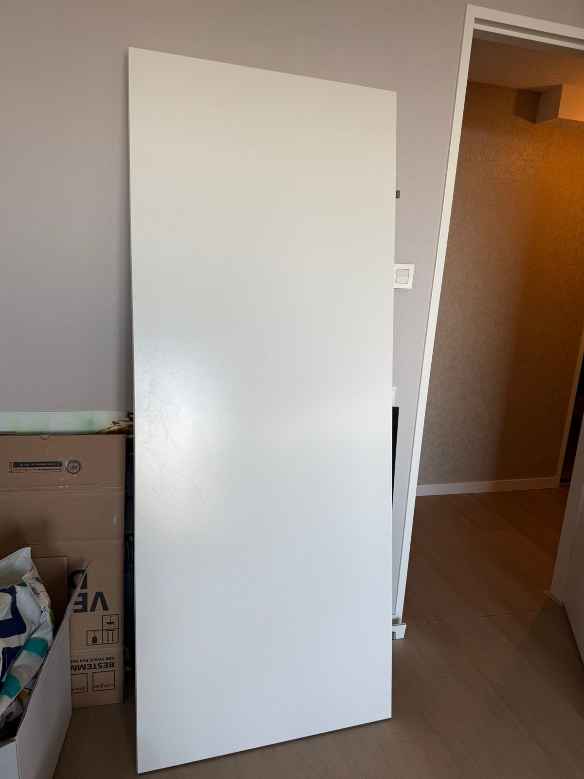 Deur + deurpost, Ophalen, 80 tot 100 cm, Binnendeur, Zo goed als nieuw