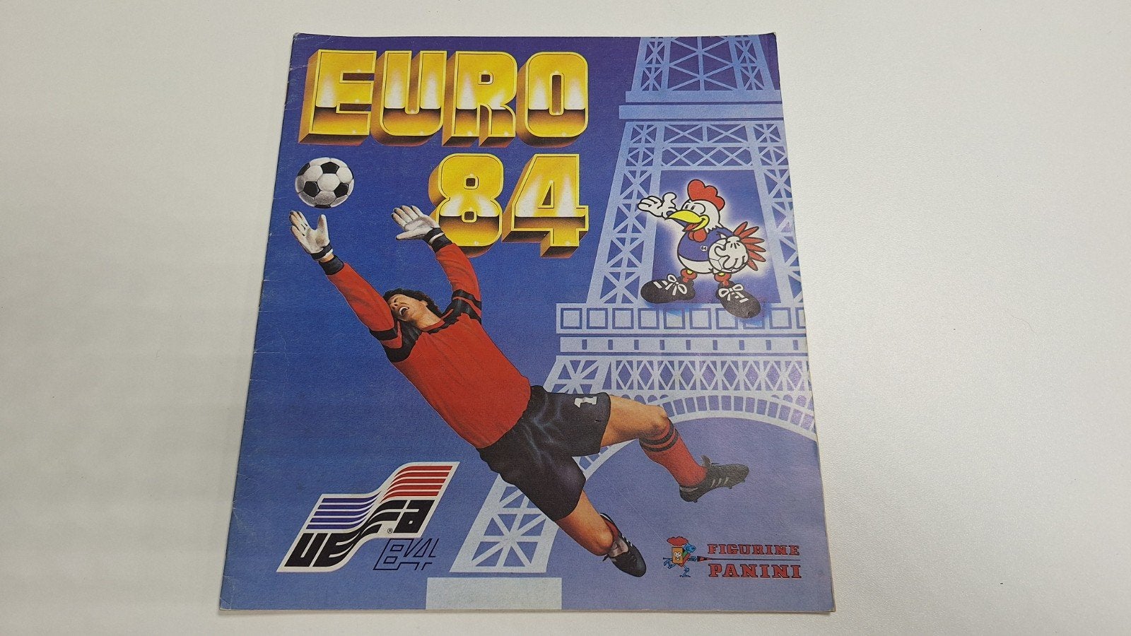 Panini Euro 84 album - puntgaaf, deels gevuld, onbeschreven, Ophalen of Verzenden, Buitenlandse clubs, Poster, Plaatje of Sticker