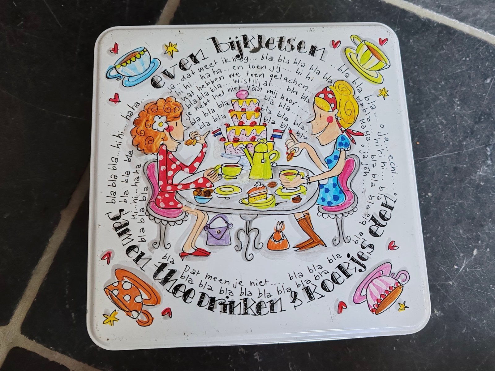 Koekblik blond Amsterdam, Gebruikt, Meerkleurig, Overige stijlen, Ophalen of Verzenden