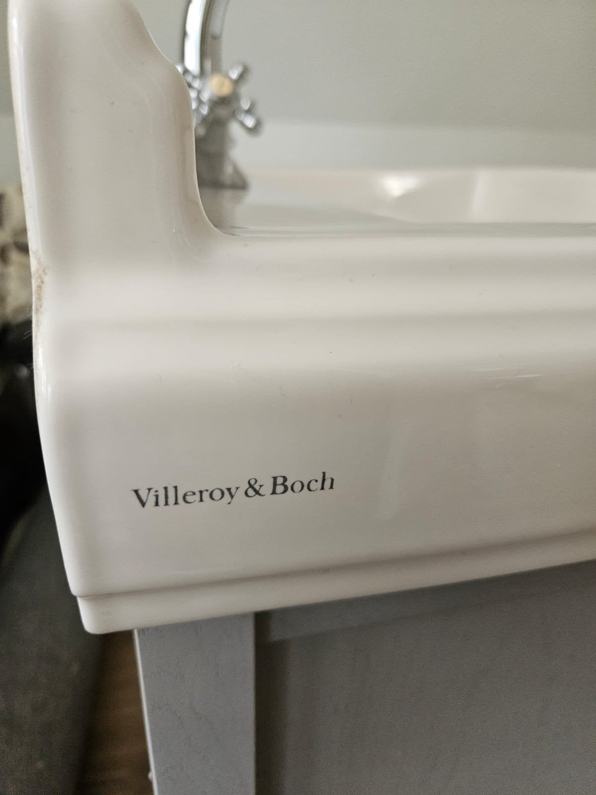 Villeroy & Boch wastafel met onderkast en kraan, Ophalen, Gebruikt, 50 tot 100 cm, Minder dan 100 cm