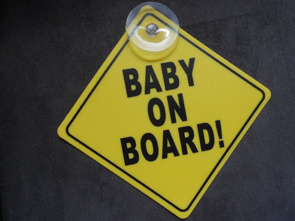 Bordje Baby on Board, Ophalen, Gebruikt
