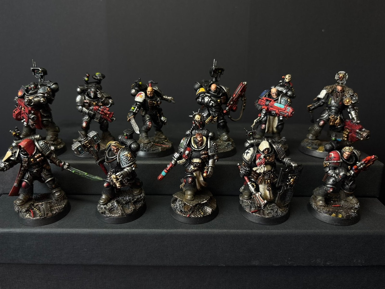 Warhammer 40k Deathwatch Killteam pro painted custom based, Ophalen of Verzenden, Gebruikt, Groter dan 1:35, Figuur of Figuren