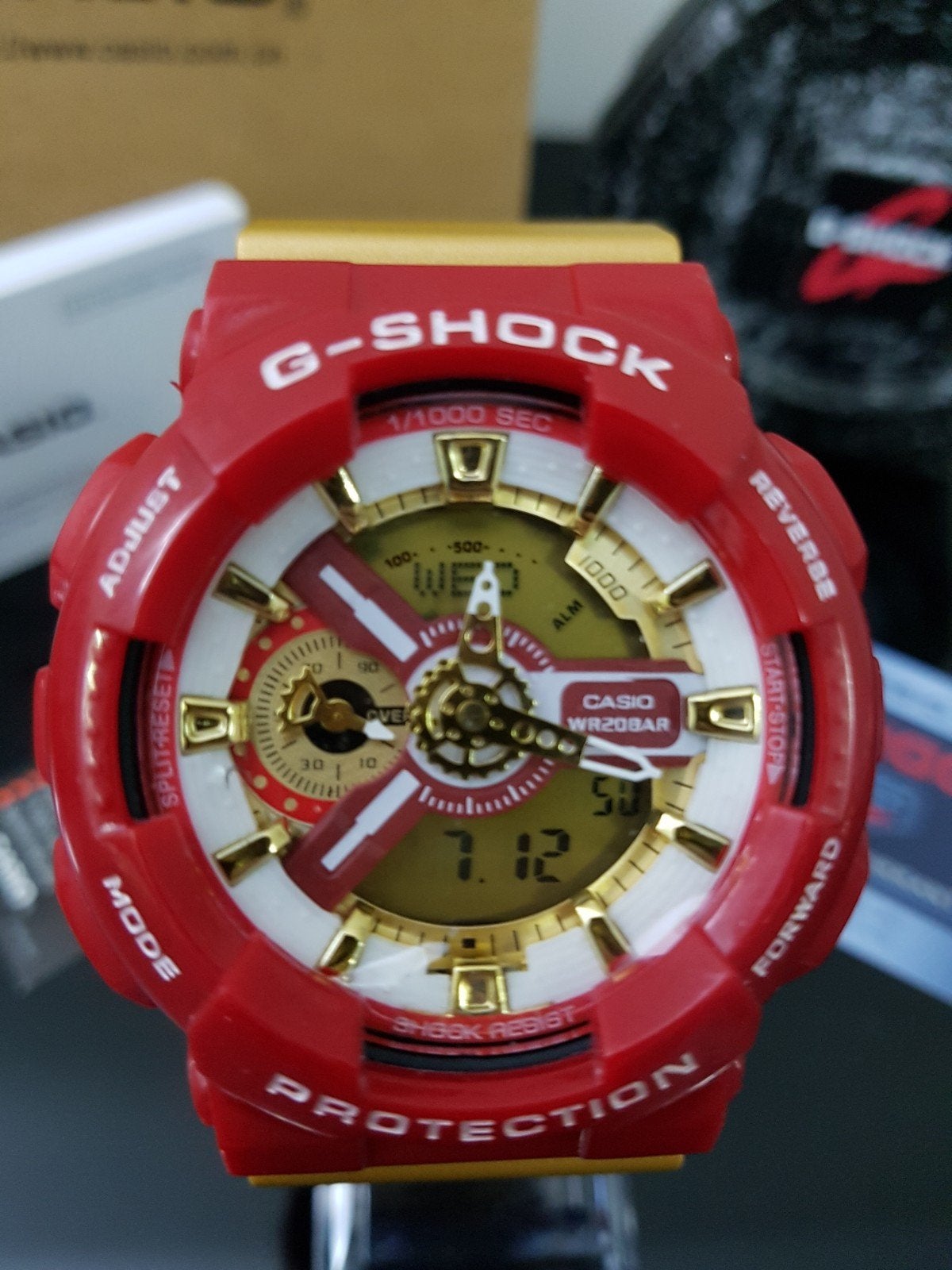 G-Shock GA-110CS-4A, Ophalen of Verzenden, Nieuw, Rood, Casio G-Shock