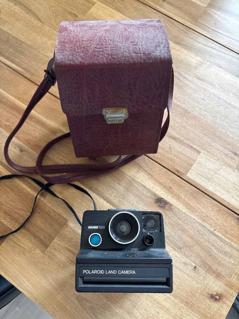 Revue polaroid land camera, inclusief tas, Ophalen, Gebruikt, Polaroid, Overige Merken