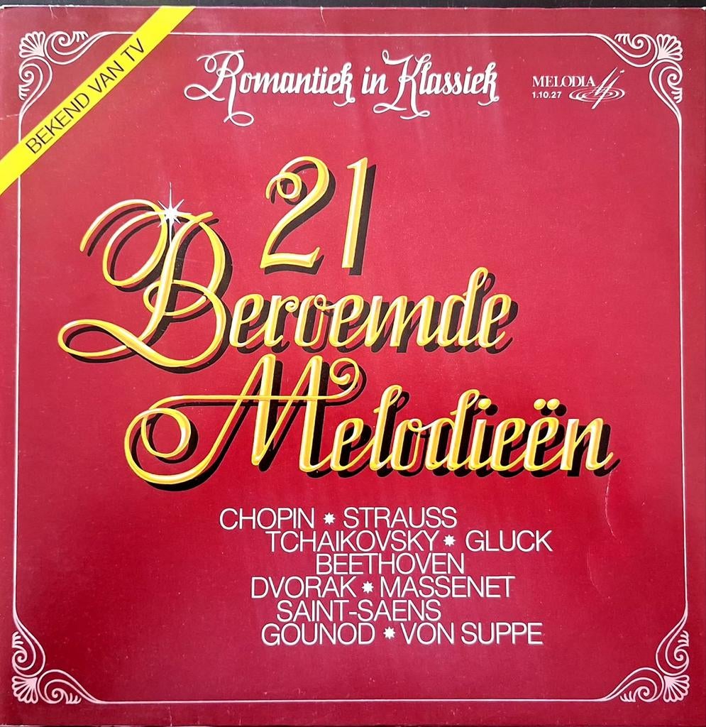 2-LP  VERZAMEL - 21 Beroemde Klassieke Melodiëen, Cd's en Dvd's, Vinyl | Klassiek, Ophalen of Verzenden, Gebruikt, 12 inch, Overige typen