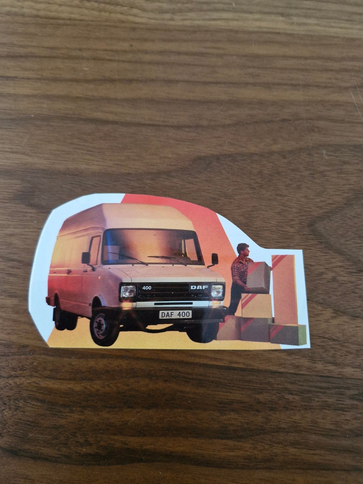 098 DAF 400 Bestelwagen Sticker - Vintage Look, Ophalen of Verzenden, Nieuw, Auto of Motor