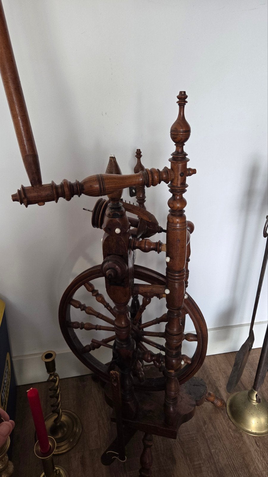 spinnenwiel, Ophalen, Spinwol