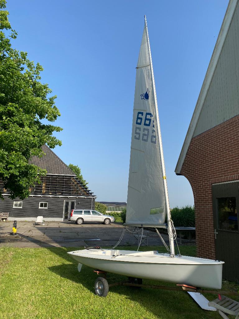 Zeilboot Splash Roel Wester inclusief waltrailer, Watersport en Boten, Ophalen, Gebruikt, 4 m, Splash