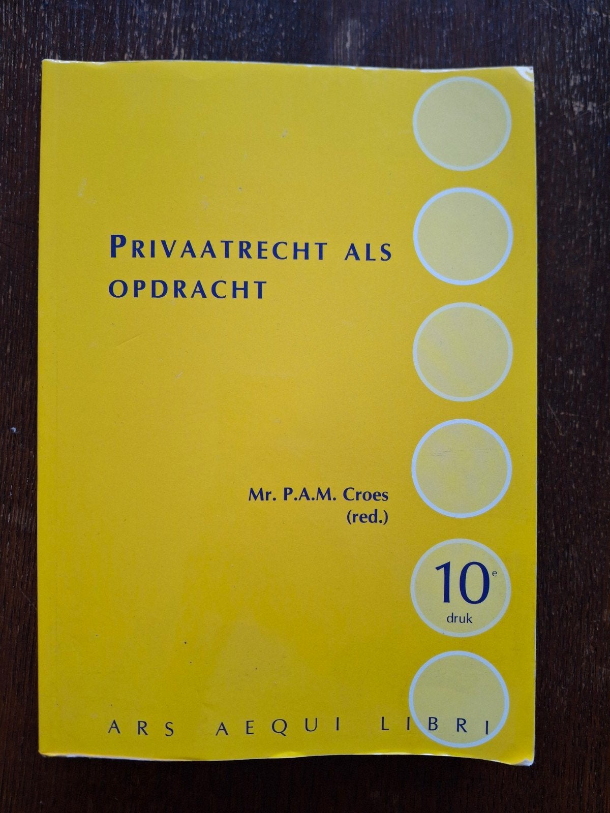 Privaatrecht als Opdracht - 10e druk, Boeken, Gelezen, Mr. P.A.M. Croes (red.), Gamma, HBO