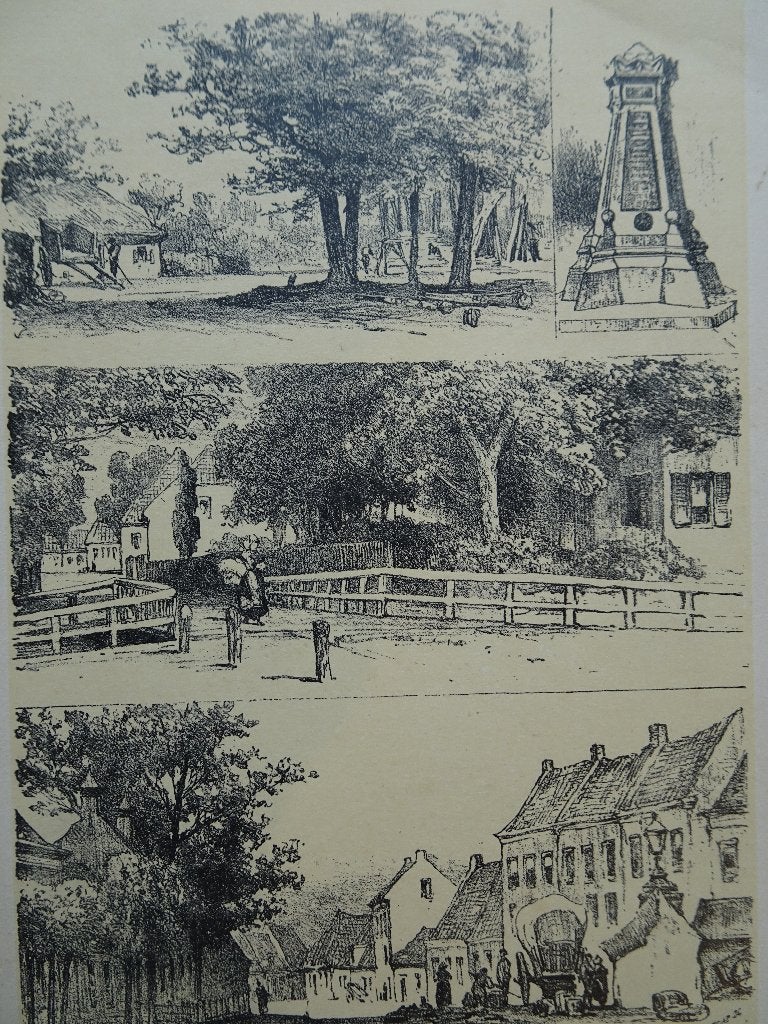 Litho omstreken van Breda, Craandijk 1884, Antiek en Kunst, Kunst | Litho's en Zeefdrukken, Origineel, Verzenden, Overige onderwerpen