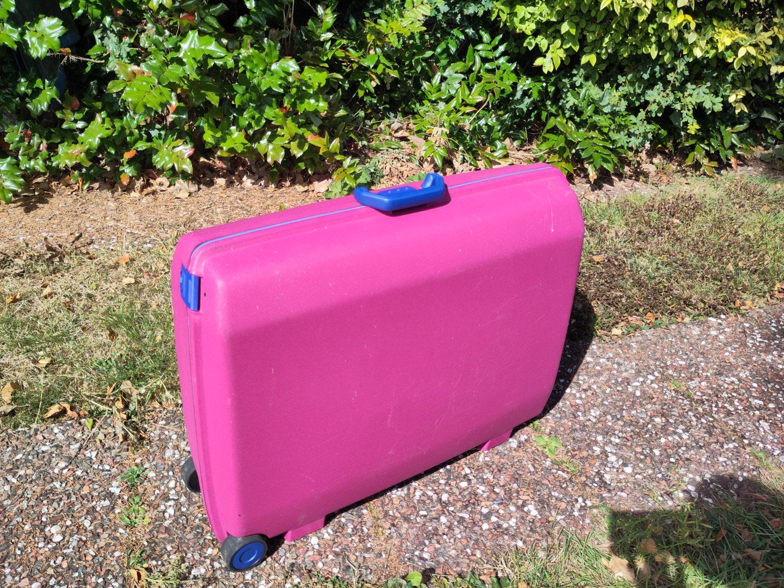 Roze Samsonite koffer Oyster 75 cm, Sieraden, Tassen en Uiterlijk, Gebruikt, Hard kunststof, Ophalen of Verzenden, 70 cm of meer