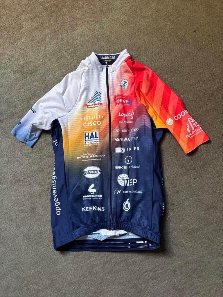 Bioracer Alpe d'HuZes Fietsjack - Maat S, Ophalen of Verzenden, Zo goed als nieuw