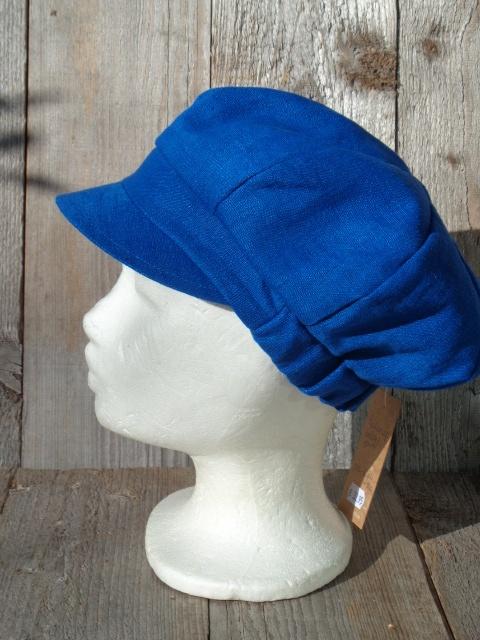 Royal blue dunne zomer pet van Fiebig, Kleding | Dames, Hoeden en Petten, 56 of 57 cm (M, 7 of 7⅛ inch), Haven 49, Geasluis@planet.nl