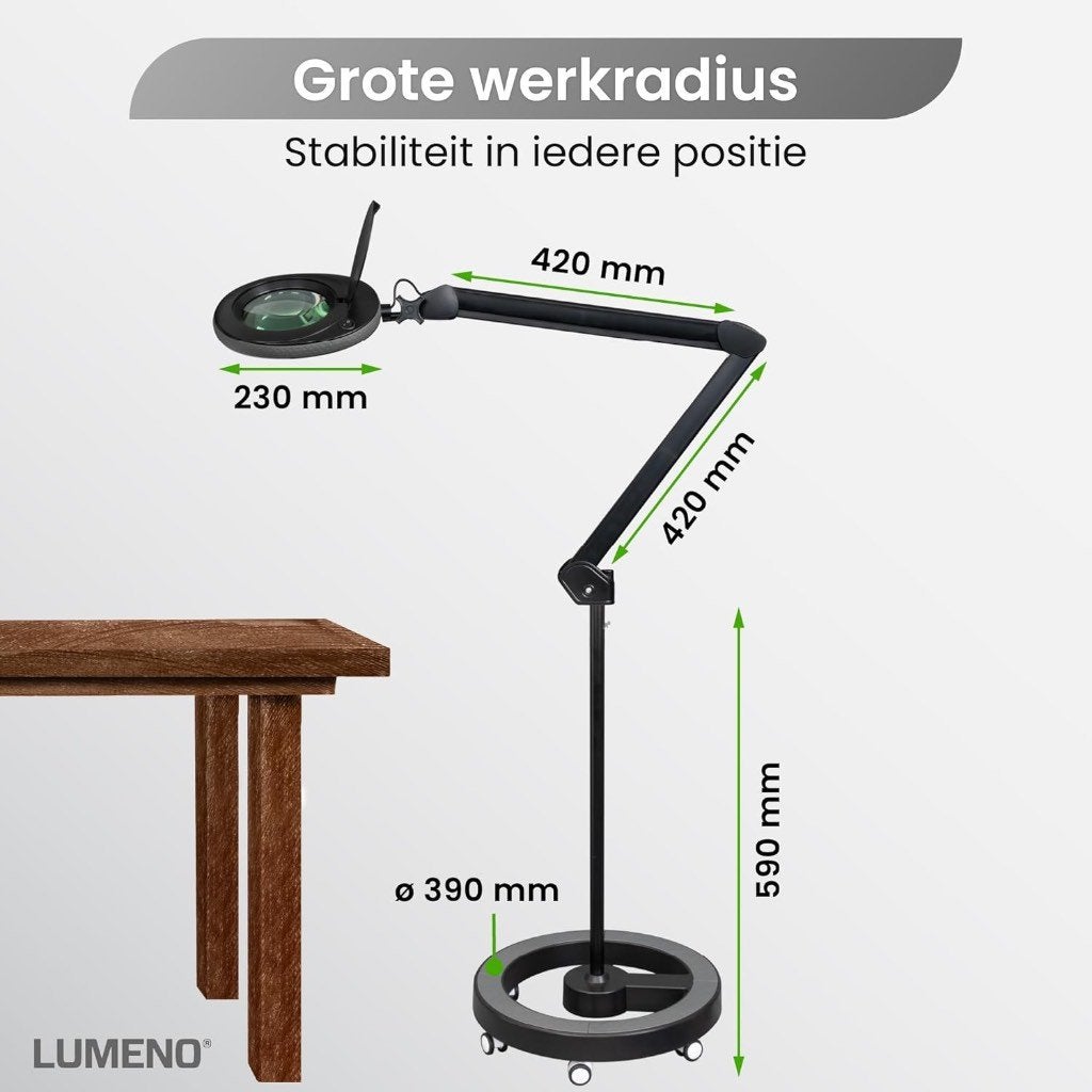 Lumeno LED loeplamp, Ophalen, Gebruikt, Vergrootglas of Loep