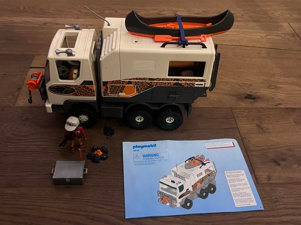 Playmobil 4839 safari truck compleet met handleiding, Ophalen, Zo goed als nieuw