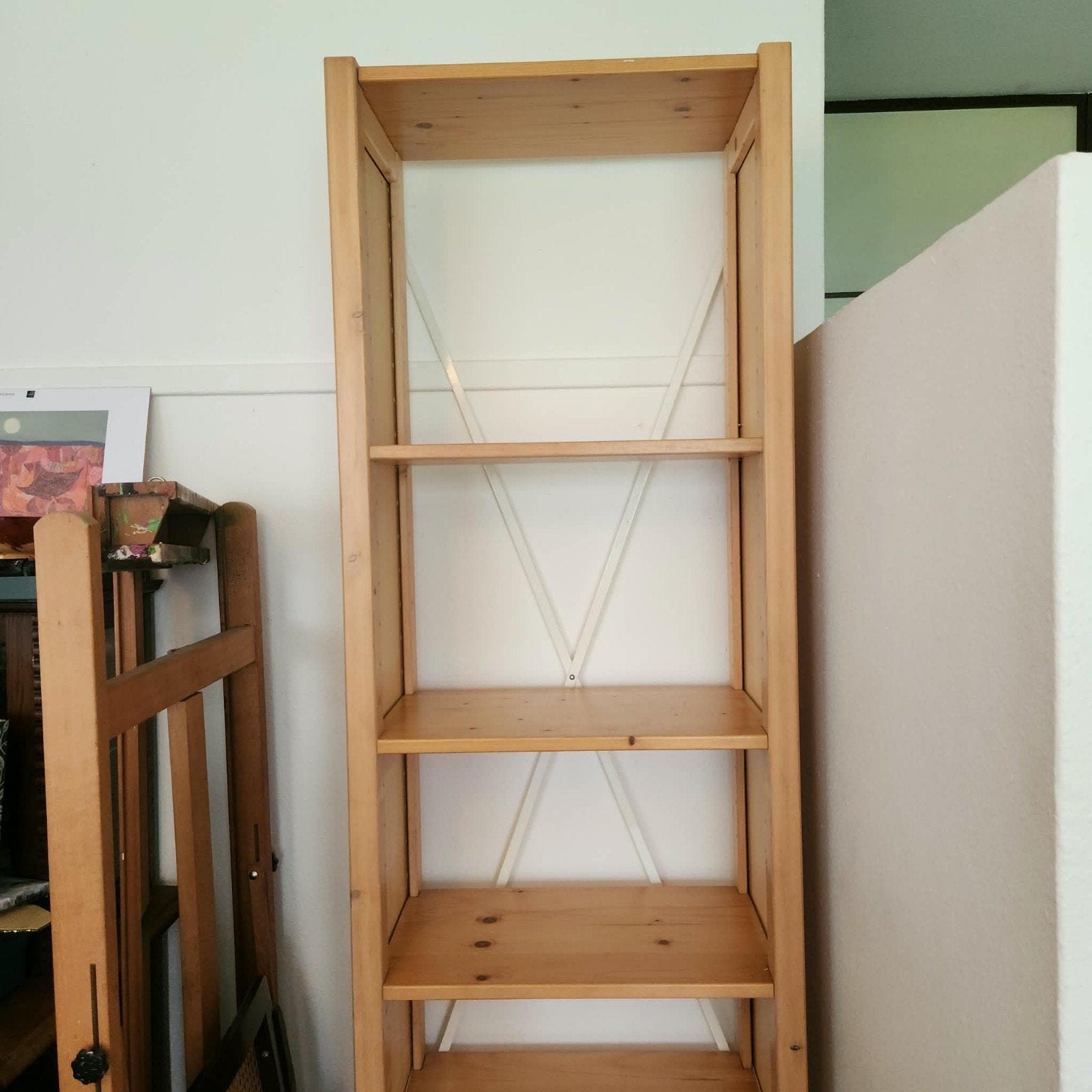 Lundia houten boekenkast met planken, Huis en Inrichting, Ophalen, Met plank(en), Minder dan 50 cm, Gebruikt